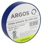 Cinta Aislante Argos de Vinil 19 mm x 18 m Color Azul