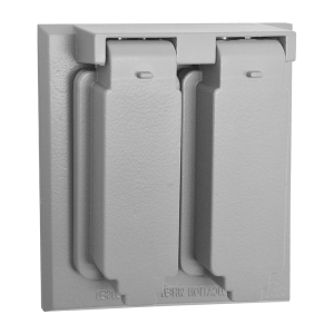 PLACA DUPLEX DE ALUMINIO CON TAPA PARA INTEMPERIE PARA CAJA CUADRADA 4X4 ARGOS 8800465