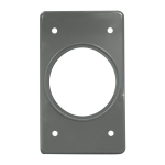 TPR019G55 TAPA NO METALICA PESADA PARA RECEPTACULO 55 mm GRIS ARGOS