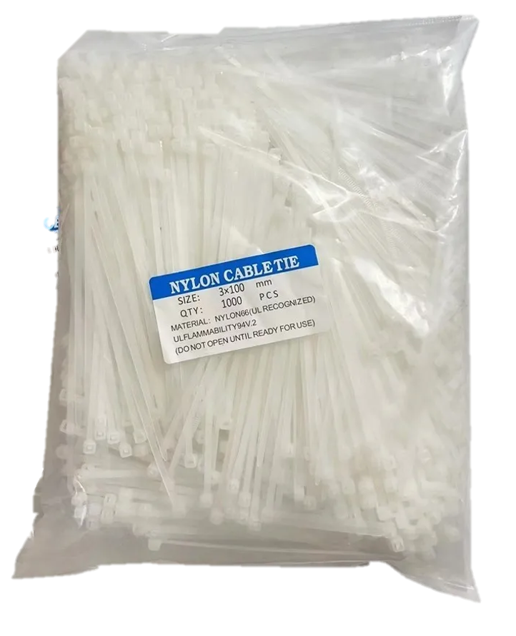 CINCHOS 10 CM X 2.5 MM BLANCO 1 MILLAR