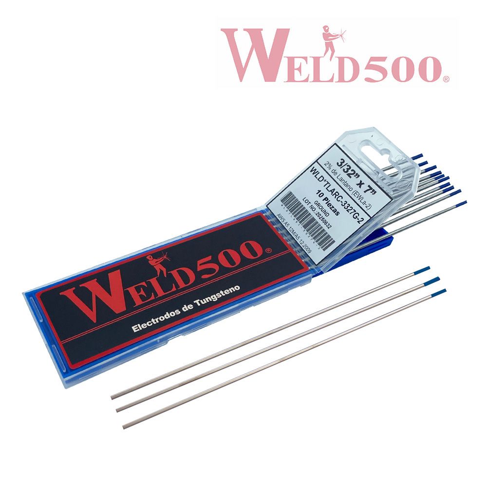 Electrodos de tungsteno 2 % óxido de lantano – Weld500® No. de parte WLD*TLARC-187G-2
